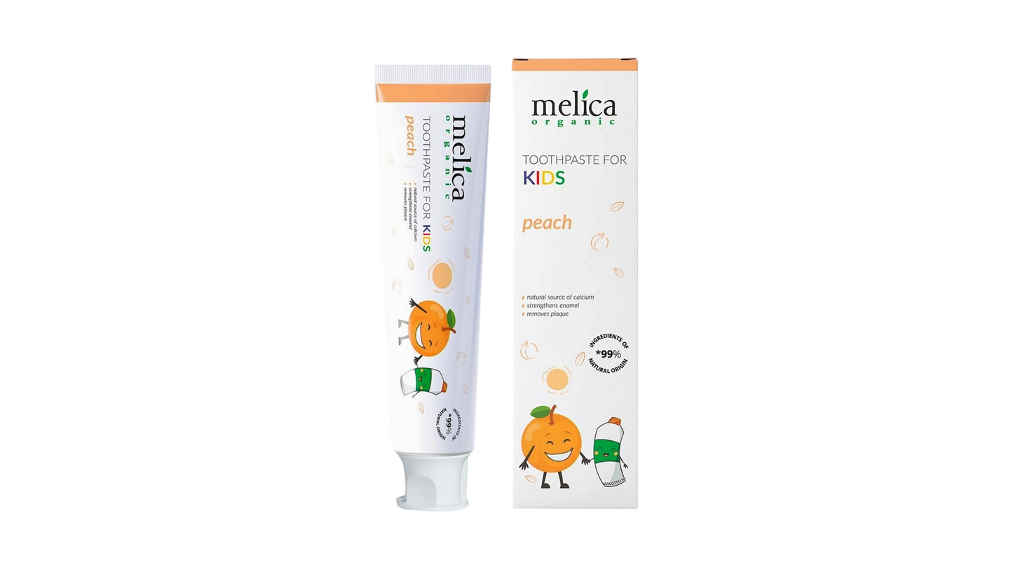 Toothpaste for kids "Peach" 100 ml Melica organic