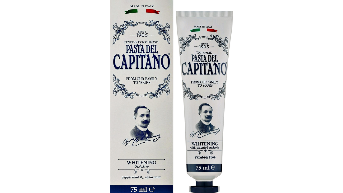 Toothpaste Whitening Peppermint & Spearmint 75ml Pasta Del Capitano