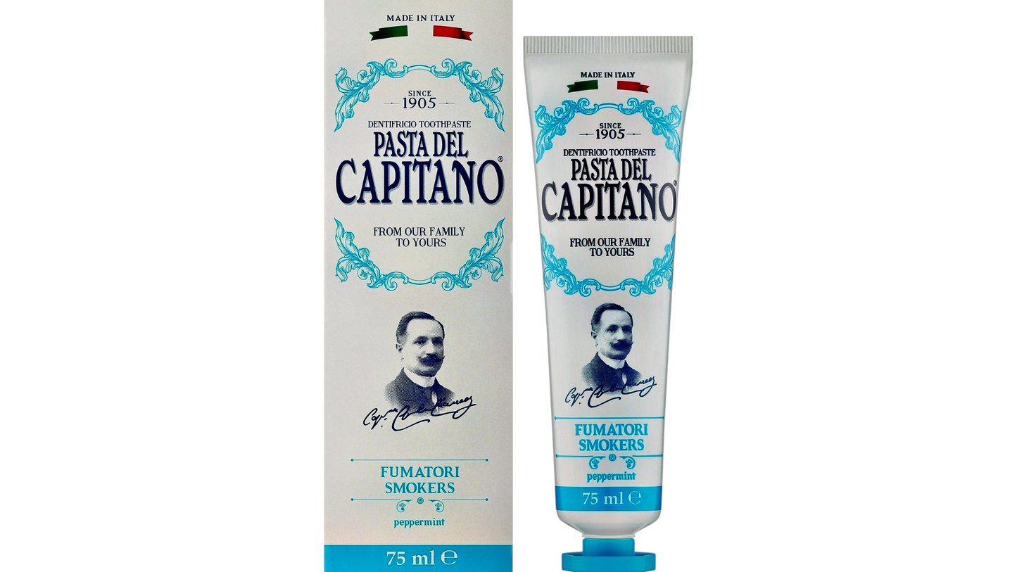 Toothpaste FOR SMOKERS Peppermint 75ml Pasta Del Capitano