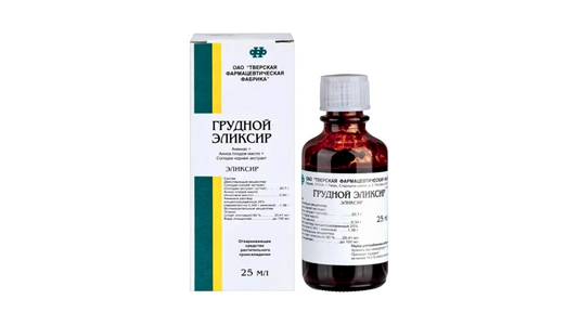 TverPharma Breast Elixir Cough Relief Oral Drops 25ml