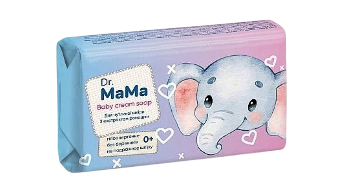Dr. MaMa Chamomile Baby Cream Soap for Sensitive Skin 90g (0+)
