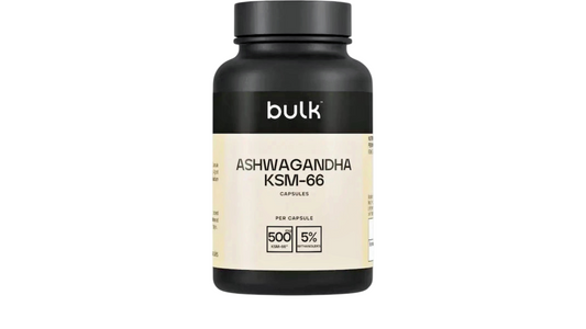 BULK, ASHWAGANDHA KSM-66 500MG 30 CAPSULES