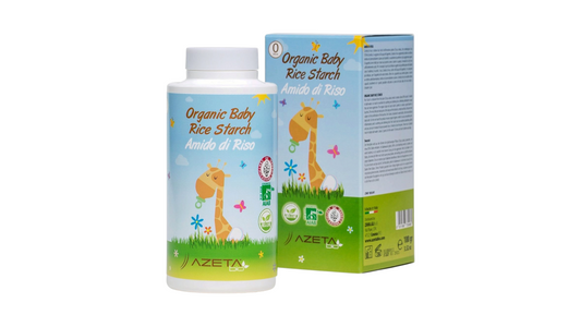 ORGANIC BABY RICE STARCH BATH-CARE POWDER, AZETA BIO