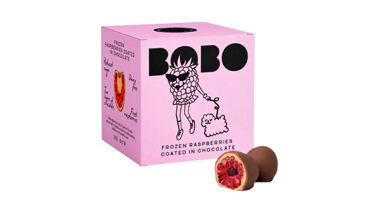 BOBO, RASPBERRIES IN CHOCOLATE 125 G