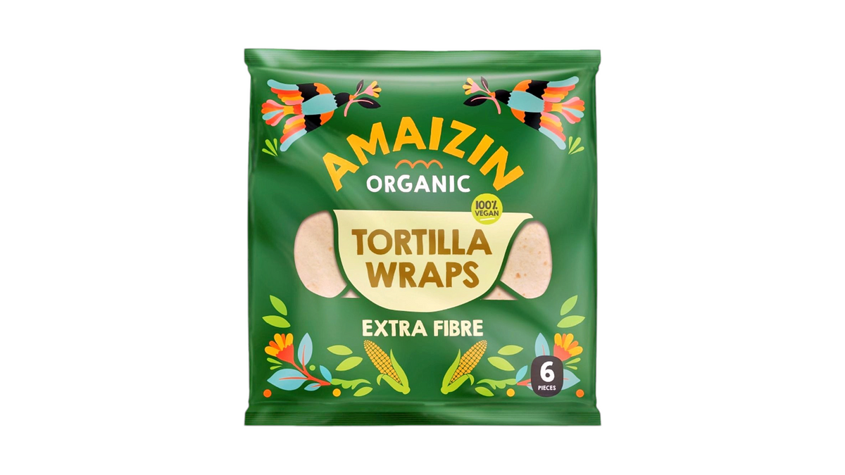 Amaizin, Tortilla Wraps Extra Fibre 240G