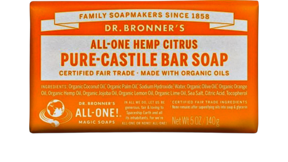 DR. BRONNERS, CITRUS ORANGE SOAP 140G