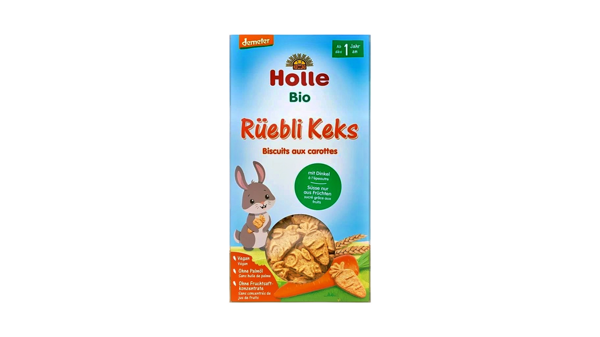 HOLLE, CARROT AND SPELT BISCUITS 125G BIO