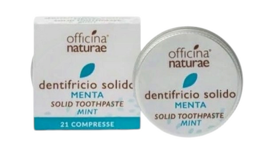 OFFICINA NATURAE, Solid Mint Toothpaste Tabs 21PCS BIO