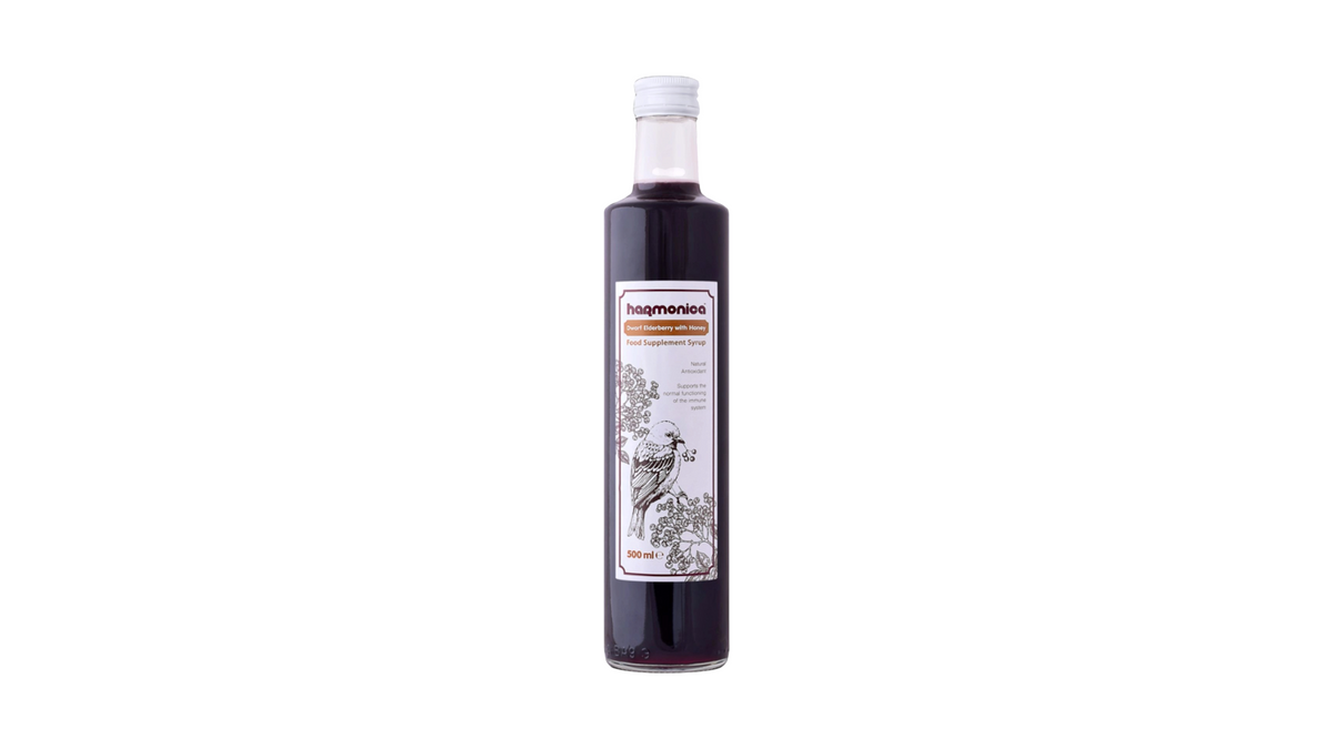 HARMONICA, ELDERBERRY HONEY SYRUP 500ML BIO