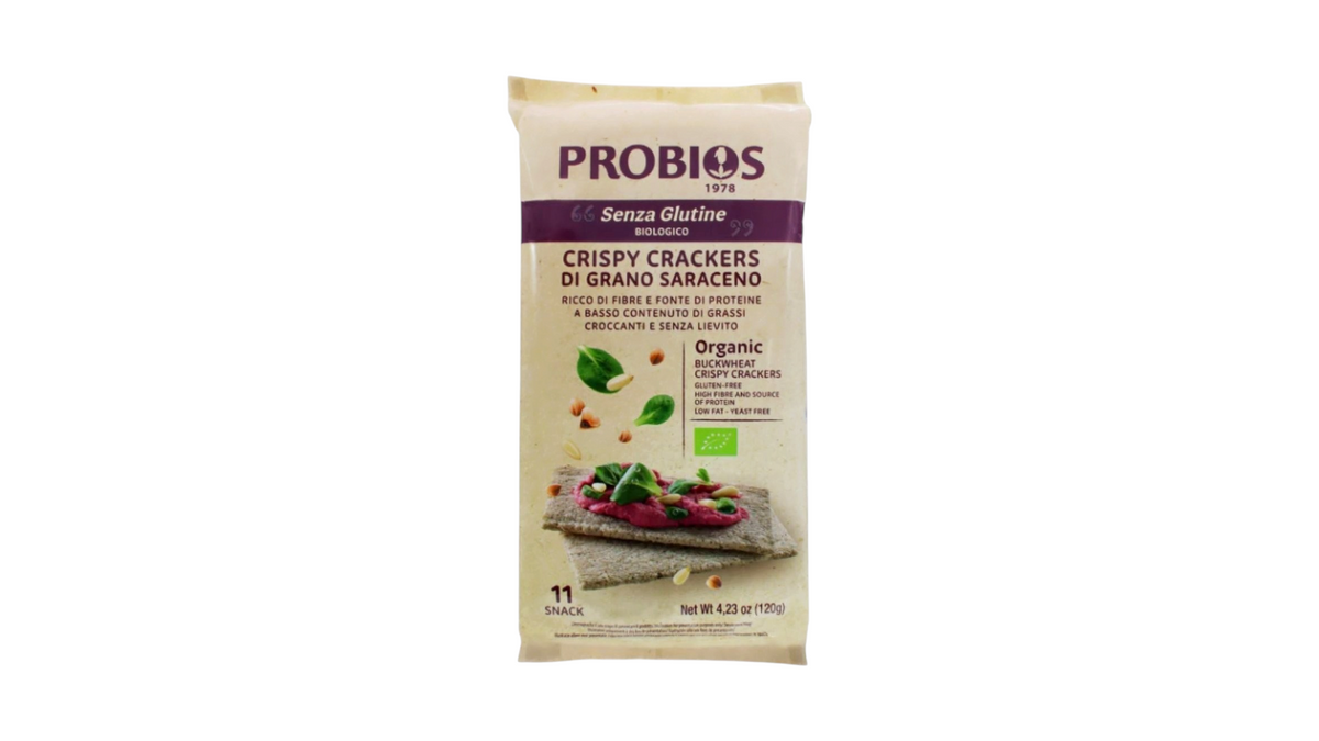 PROBIOS, BUCKWHEAT CRISPY CRACKERS 120G BIO