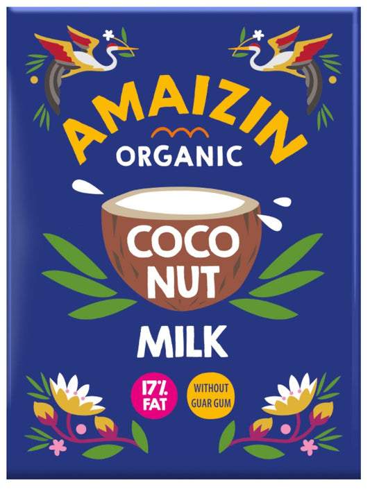 AMAIZIN, COCONUT MILK TETRA PACK 500ML BIO