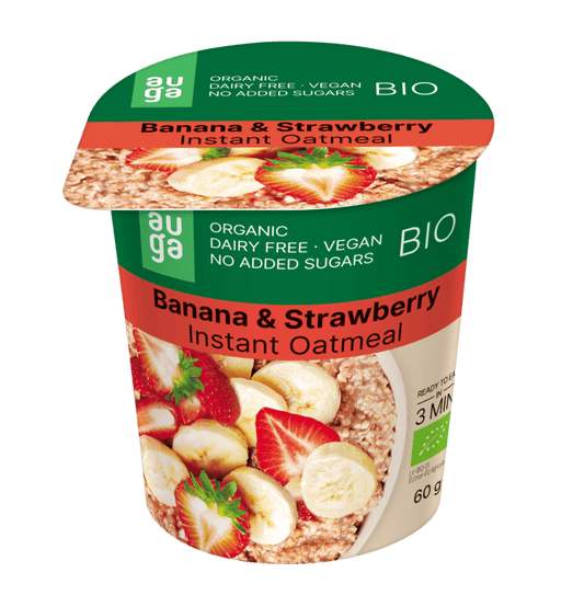 AUGA OATMEAL BANANA STRAWBERRIES BIO