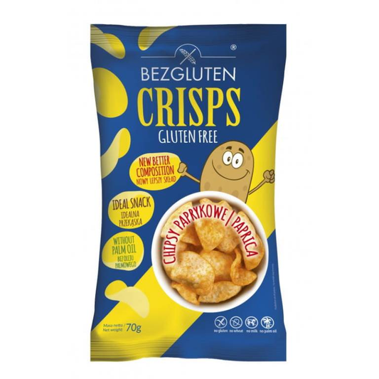 BEZGLUTEN, CHIPS WITH PAPRIKA 70G