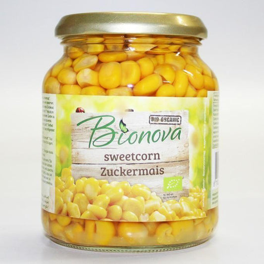 BIONOVA, SWEETCORN 340G BIO