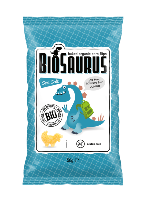 BIOSAURUS, SEASALT CHIPS 50G BIO