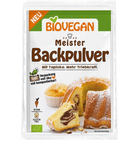 BIOVEGAN, BAKING POWDER 3X17G BIO