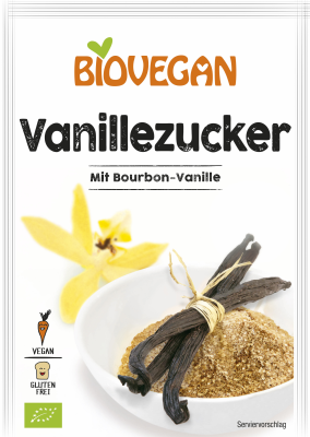 BIOVEGAN, SUGAR VANILLA 4X8G BIO