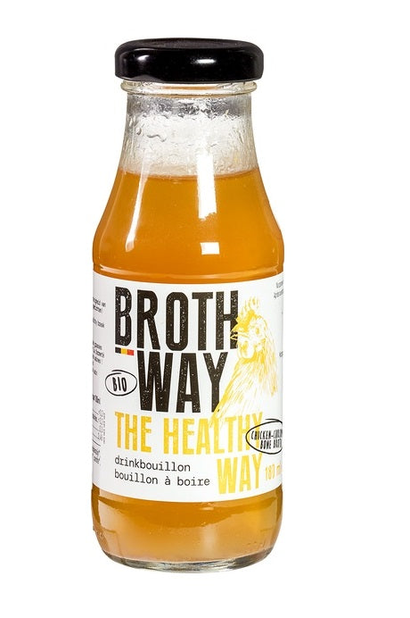 BROTHWAY, DRINKING BROTH CHICKEN CURCUMA 180ML BIO