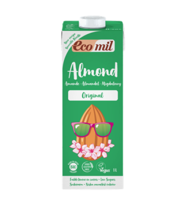 ECOMIL, ALMOND MILK WITH AGAVE 1L BIO