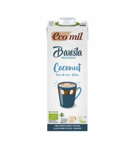 ECOMIL, BARISTA PROFESSIONAL COCONUT MILK LOW SUGARS 1LT BIO