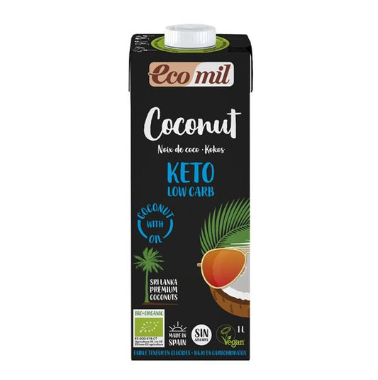ECOMIL, COCONUT KETO LOW CARB DRINK 1LT BIO