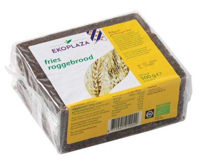 EKOPLAZA, FRISIAN WHOLE RYE BREAD 500G BIO