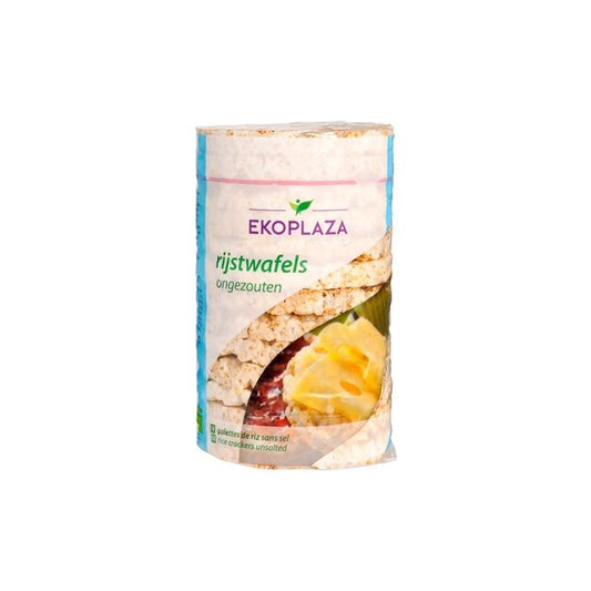 EKOPLAZA, RICE CRACKERS UNSALTED 100G
