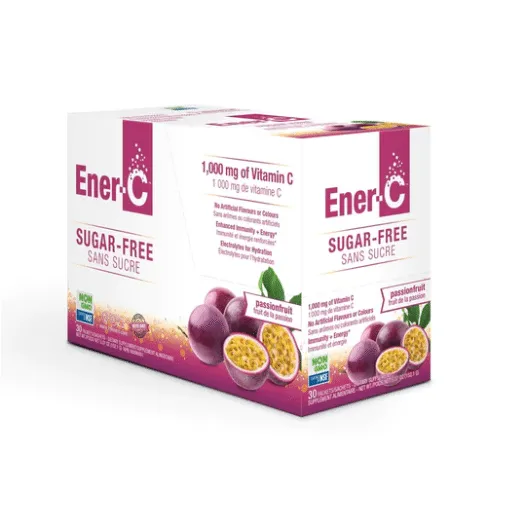ENER-C, PASSION FRUIT SUGAR FREE 30PKTS