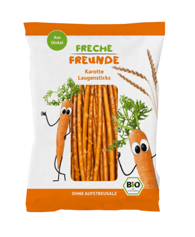 ERDBAR, BABY DINKEL CARROT STICKS 75G