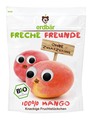ERDBAR, FRUIT CHIPS MANGO 14G BIO