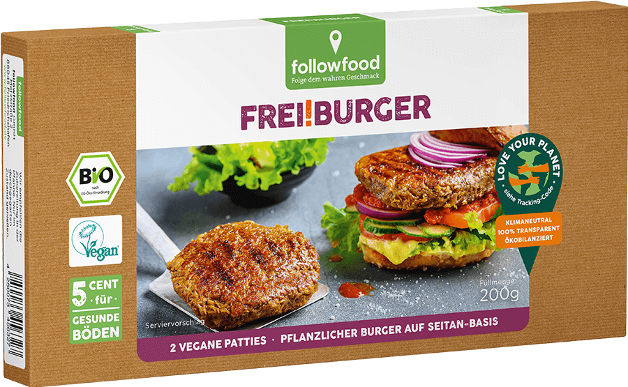 FOLLOWFOOD, VEGAN BURGER BIO PLANT BASED 200G