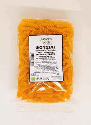 GREEN FOODS, FUSILLI GLUTEN FREE (CORN-RICE) BIO 340G