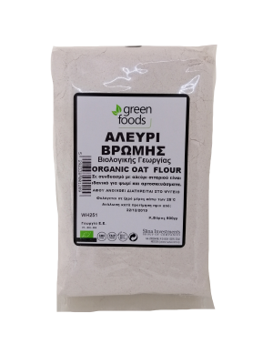 GREEN FOODS, OAT FLOUR 500G BIO