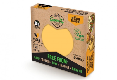 GREENVIE, CHEDDAR FLAVOUR BLOCK 250G VEGAN