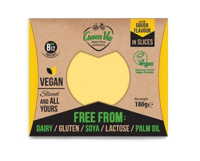 GREENVIE, GOUDA FLAVOUR SLICES 180G VEGAN
