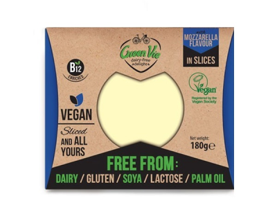 GREENVIE, MOZZARELLA FLAVOUR SLICES 180G VEGAN