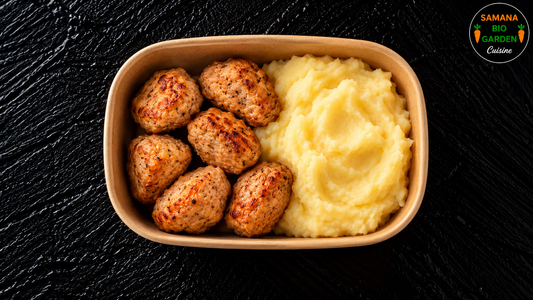 Chicken Nuggets with Mashed Potatoes (6 pcs)