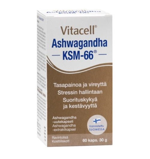 HANKINTATUKKU, VITACELL ASHWAGANDHA 60 CAPS 30G