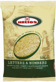 HELIOS, NUMBERS PASTA 500G BIO