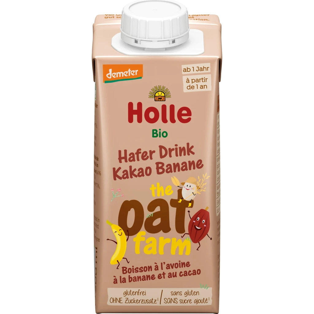HOLLE, COCOA BANANA OAT DRINK 200G BIO