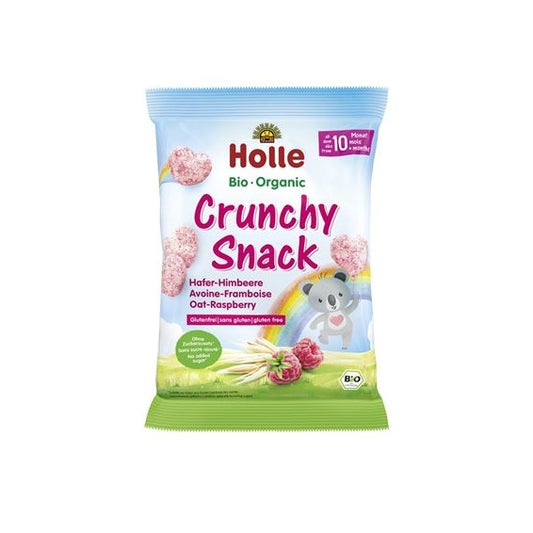HOLLE, CRUNCHY SNACK OAT AND RASPBERRY 10M 30G BIO