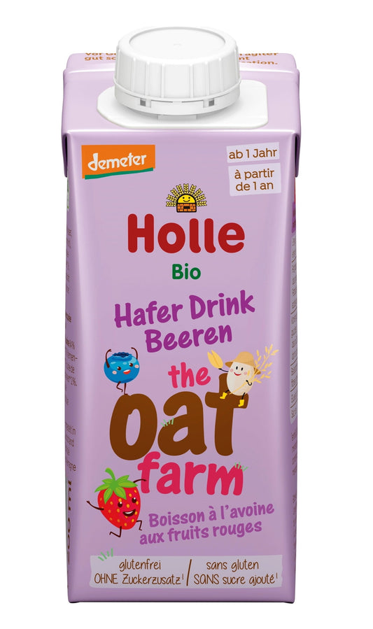 HOLLE, OAT DRINK WITH BERRIES 200G BIO
