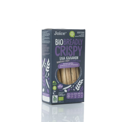 JOICE, BREADLY CRISPY KALAMON OLIVES BREADSTICKS 120G BIO