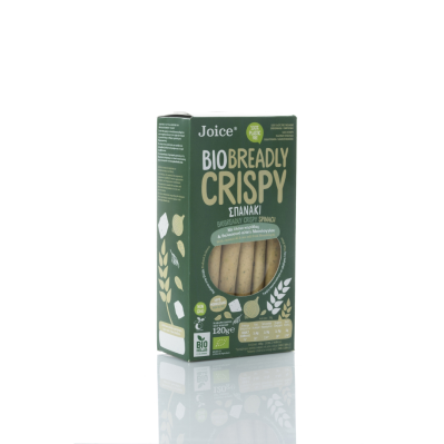 JOICE, BREADLY CRISPY SPINACH BREADSTICKS 120G BIO