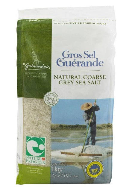 LE GUERANDAIS NATURAL COARSE GREY SEA SALT CELTIC 1KG