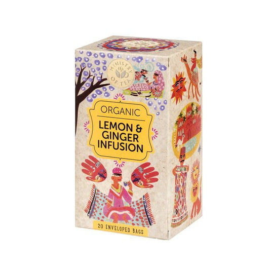 MINISTRY OF TEA, LOVE LEMON GINGER TEA 20 BAGS