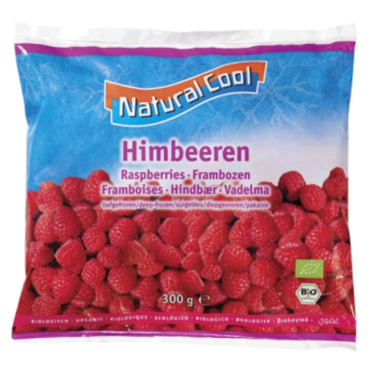 NATURAL COOL, RASPBERRIES 300GR BIO