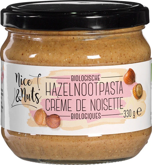 NICE AND NUTS, HAZELNUT PASTE 330G BIO