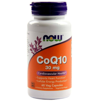 NOW, COQ10 30MG 60VCAPS