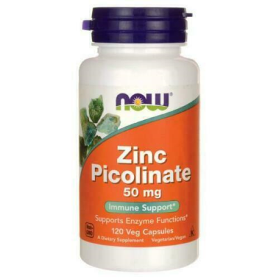 NOW, ZINC PICOLINATE 50MG 120VCAPS